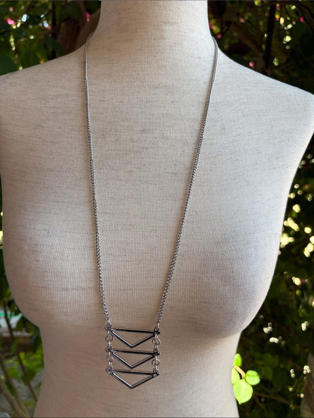 Geometry Triangle 💠🔽 Chain⛓️‍💥Necklace - Picture 3 of 8